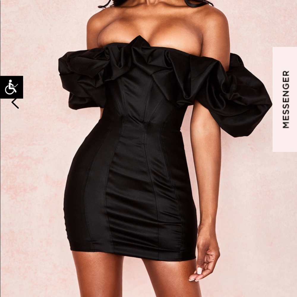House of cb black dress